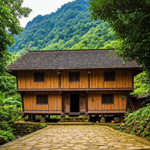 Traditional Hmong house in Ha Giang