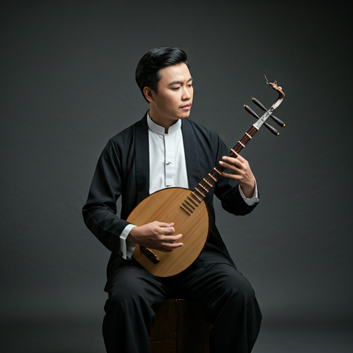 Dan Tinh lute player